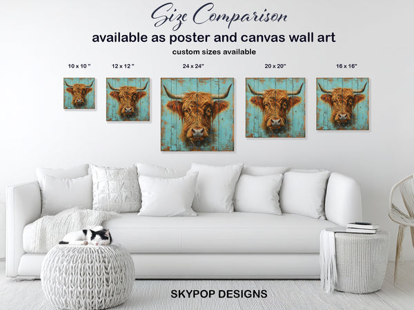 Highland Cow Art - View 7