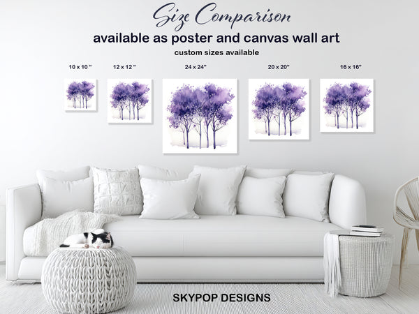 Purple Trees Art - View 7