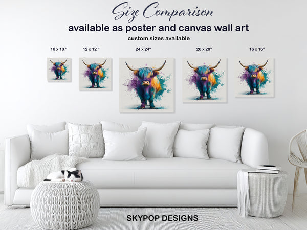 Highland Cow Art - View 7