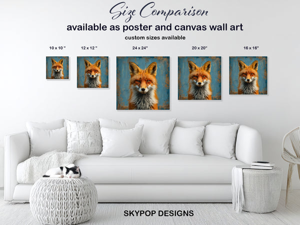 Fox Portrait Art - View 7