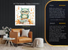 Owl Reading Books Art - View 8