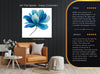 Blue Peony Bloom Art - View 8