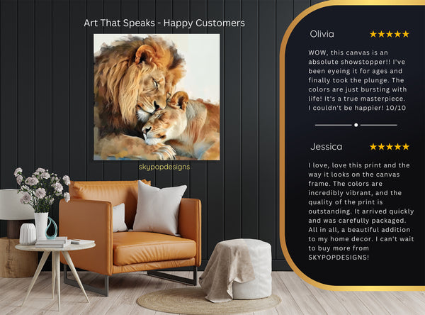 Lion Embrace Art - View 8