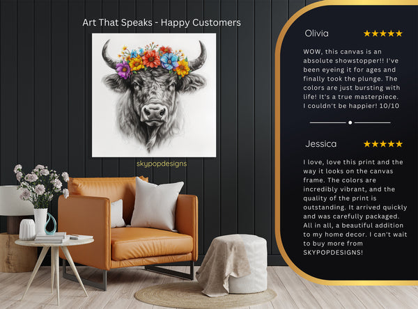 Highland Cow Art - View 8