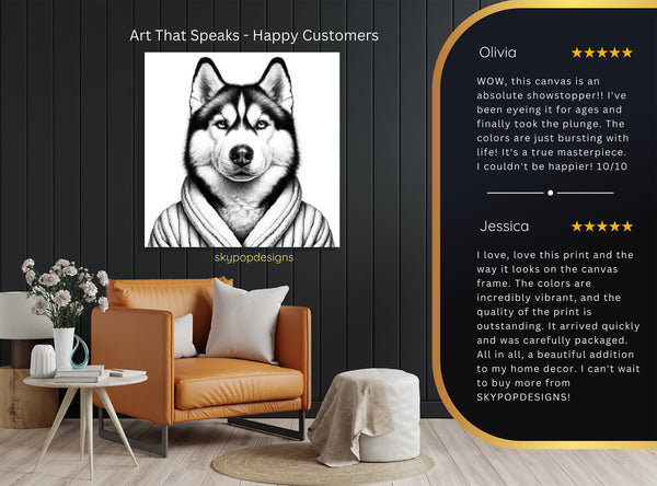 Siberian Husky Art - View 8