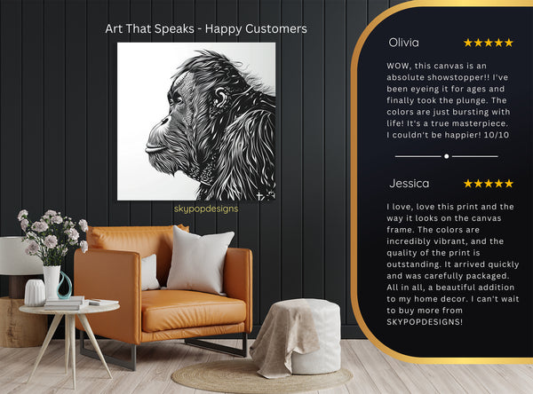 Orangutan Art - View 8