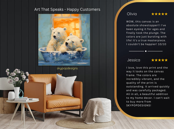 Bear Bath Time Art - View 8