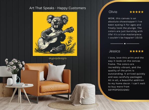 Koala Guitar Art - View 8