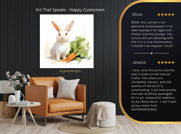 Bunny and Carrots Art - View 8