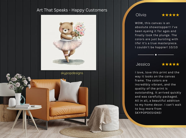 Ballerina Bear Art - View 8
