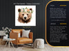 Bear Floral Crown Art - View 8