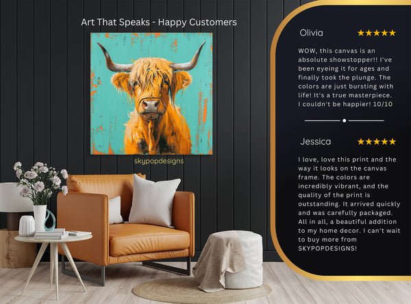 Highland Cow Art - View 8