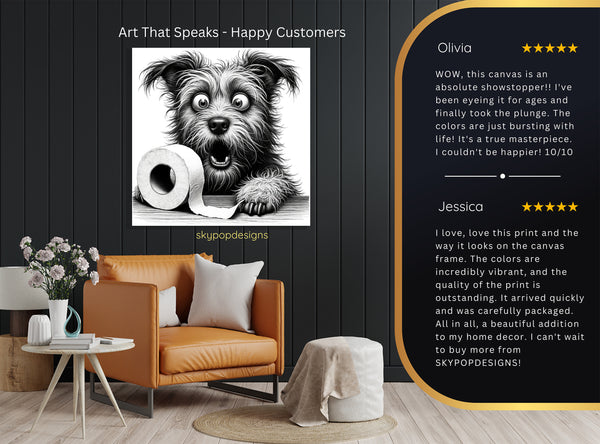 Yorkshire Terrier Toilet Paper Art - View 8