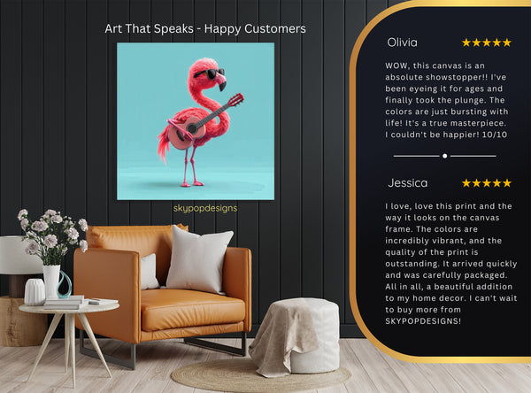 Flamingo Jam Session Art - View 8