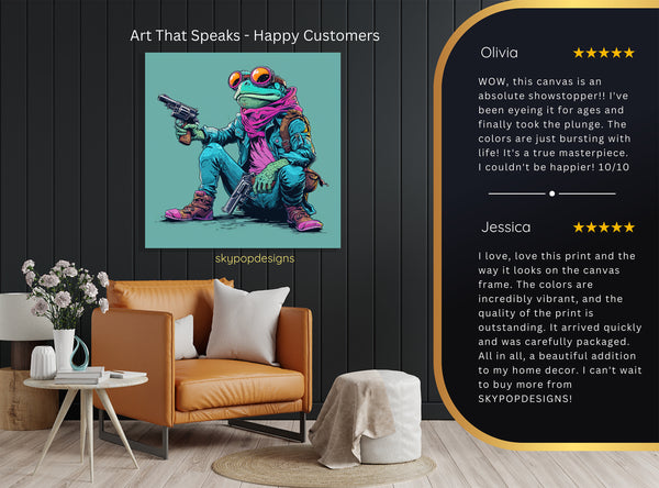 Frog Gunslinger Art - View 8