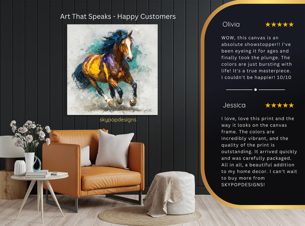 Horse Gallop Art - View 8