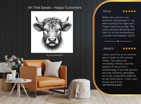 Highland Cow Art - View 8