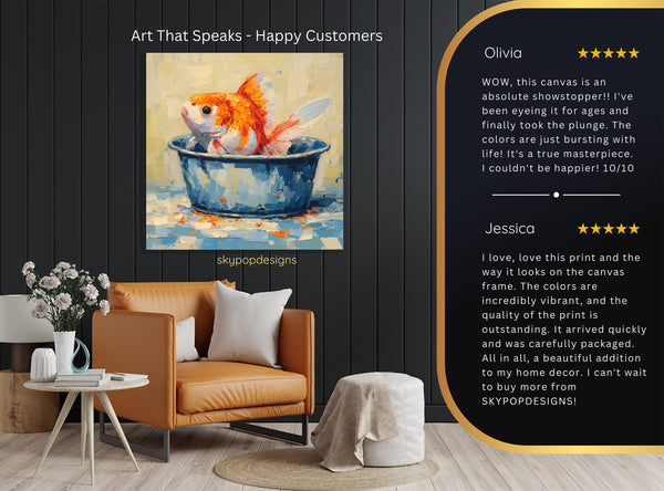 Goldfish Bowl Painting Art - View 8