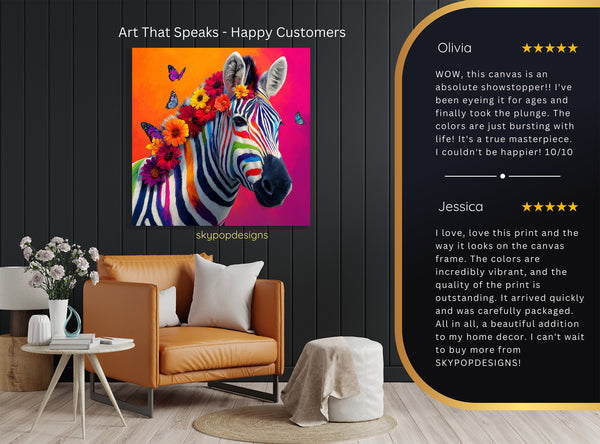Zebra Butterflies Art - View 8