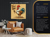 Rooster Says Eat More Eggs Art - View 8