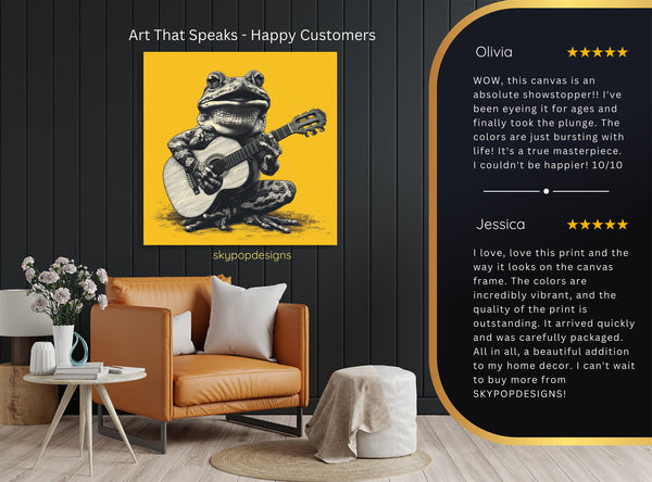 Frog Guitarist Art - View 8