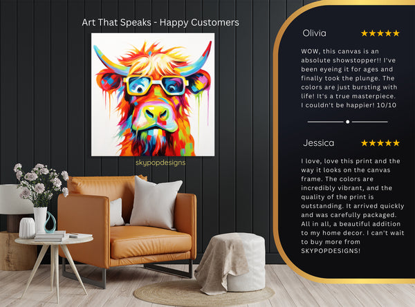 Highland Cow Art - View 8