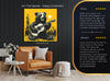 Bear Playing Guitar Moon Art - View 8