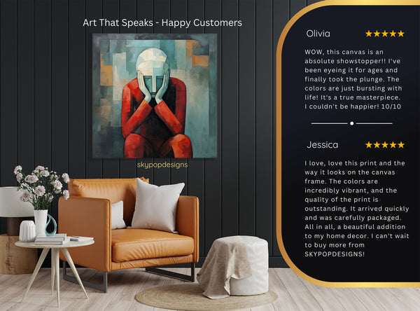 Reflective Figure Art - View 8