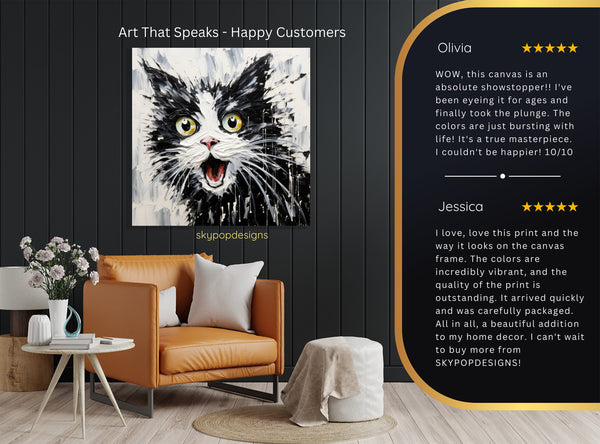 Cat Scream Art - View 8