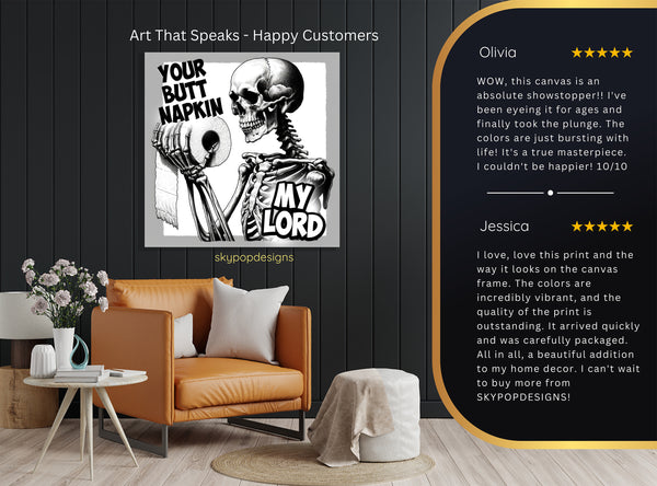 Skeleton With Toilet Paper Art - View 8