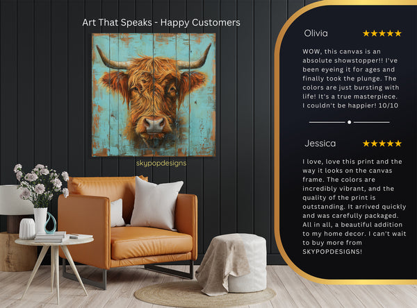 Highland Cow Art - View 8