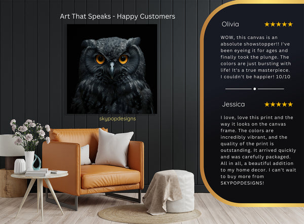 Owl Portrait Art - View 8