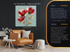 Red Floral Art - View 8