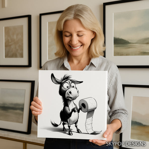 Donkey Toilet Paper Art - View 9