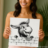 Donkey Peeking Art - View 9