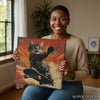 Skateboarding Cat Art - View 9