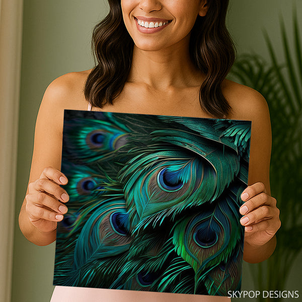 Peacock Feather Art - View 9
