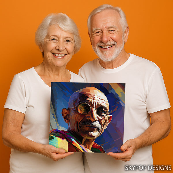 Gandhi Visionary Portrait Art - View 9
