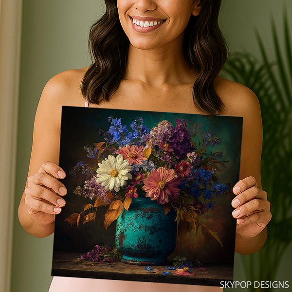 Vintage Vase Floral Art - View 9