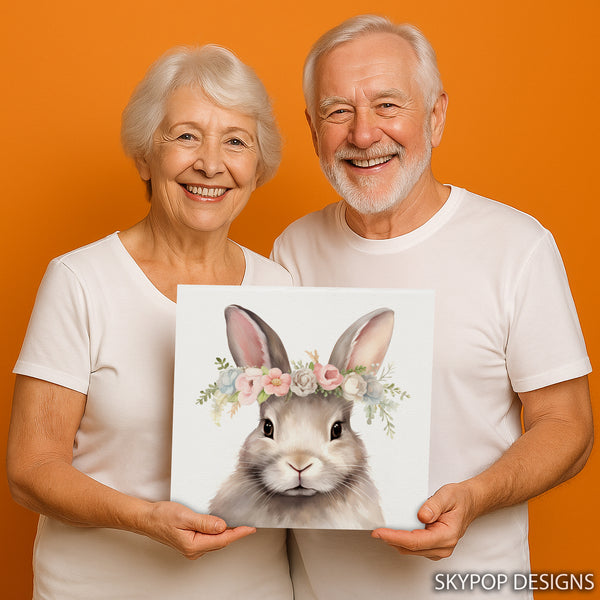 Bunny Spring Floral Crown Art - View 9