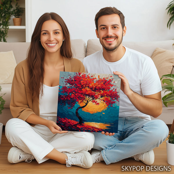 Vibrant Autumn Tree Art - View 9