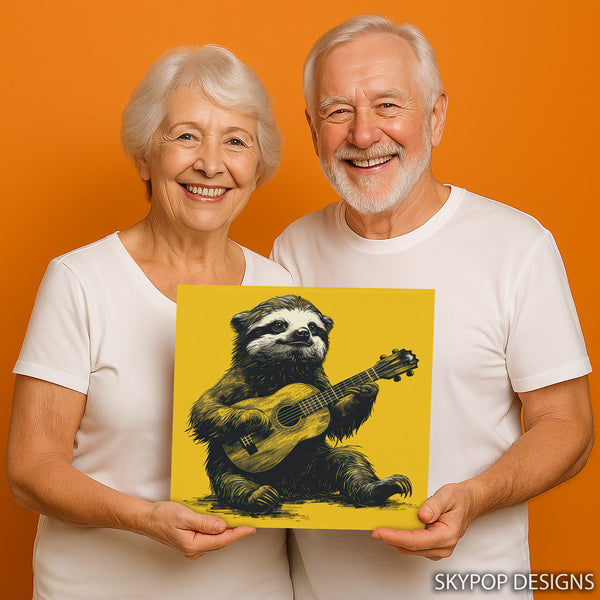 Sloth Guitar Art - View 9