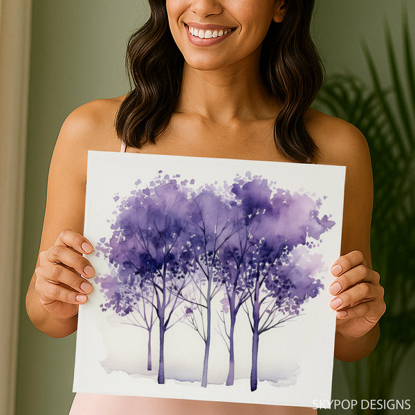 Purple Trees Art - View 9