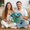 Blue Floral Breeze Art - View 9