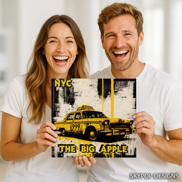 NYC Yellow Cab The Big Apple Art - View 9