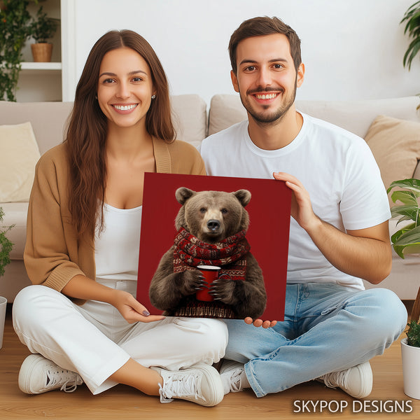 Bear With Coffee Art - View 9