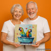 Macaw Bath Time Fun Art - View 9