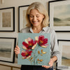 Red Floral Art - View 9