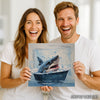Shark Bath Time Fun Art - View 9