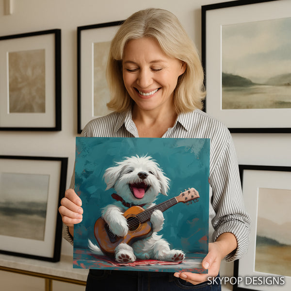 Shih Tzu Dog Guitar Art - View 9